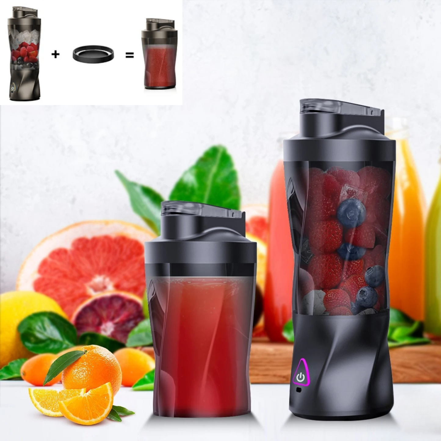 Mixeur portable multifonction 700ml avec verre amovible