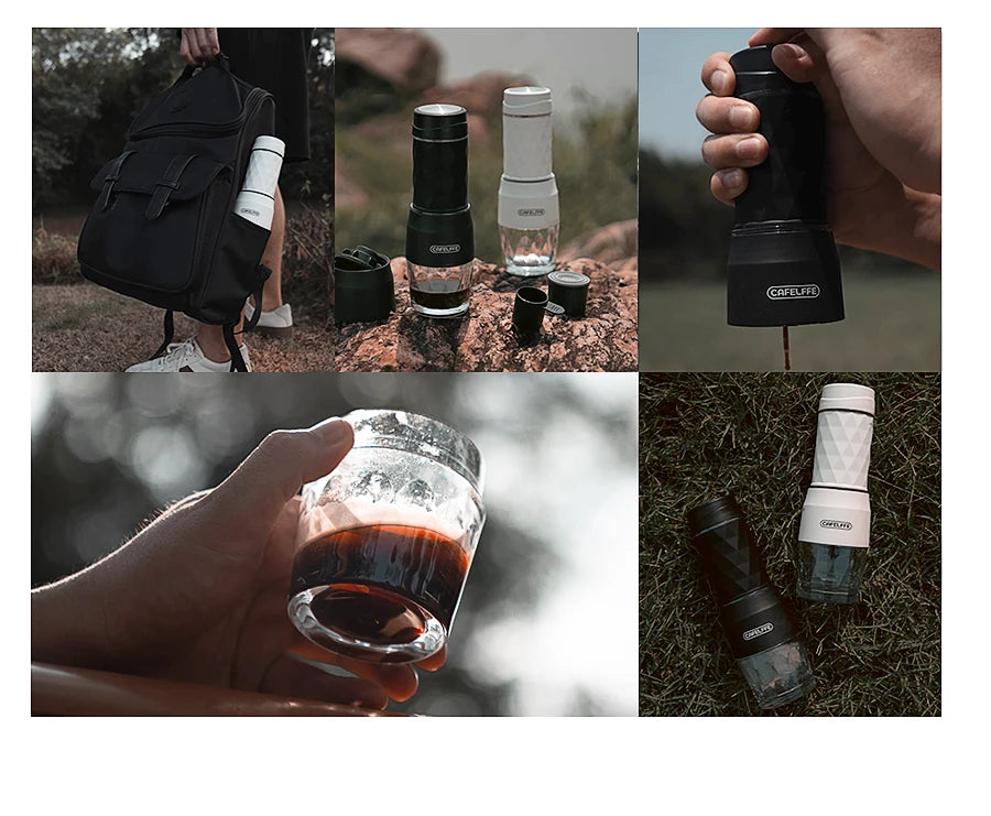 Machine à Café Portable 3-en-1 – Compatible Capsules Nespresso®, Dolce Gusto® & Café Moulu