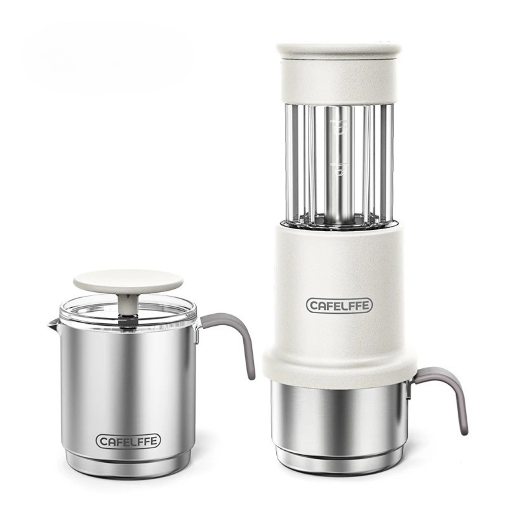 Machine à Café Portable 3-en-1 – Compatible Capsules Nespresso® & Café Moulu – Avec Mousseur Manuel