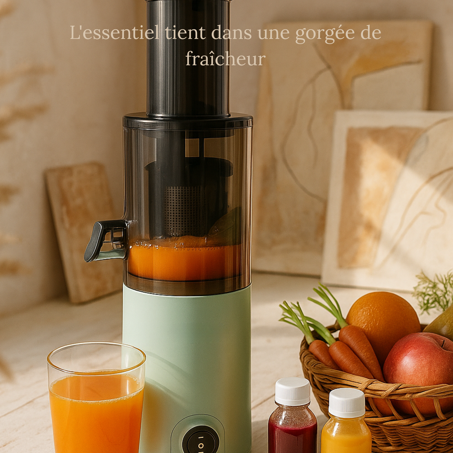 Jus frais: extracteur compact