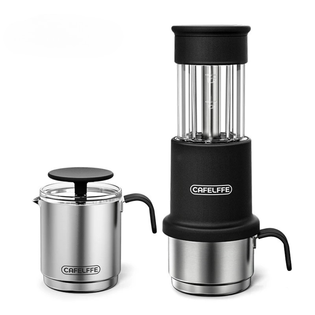 Machine à Café Portable 3-en-1 – Compatible Capsules Nespresso® & Café Moulu – Avec Mousseur Manuel