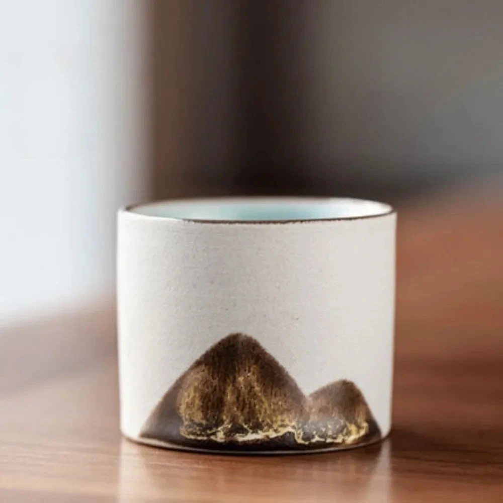 1 pce-Tasse “Montagnes Émaillées”  Mini Collection de Dégustation