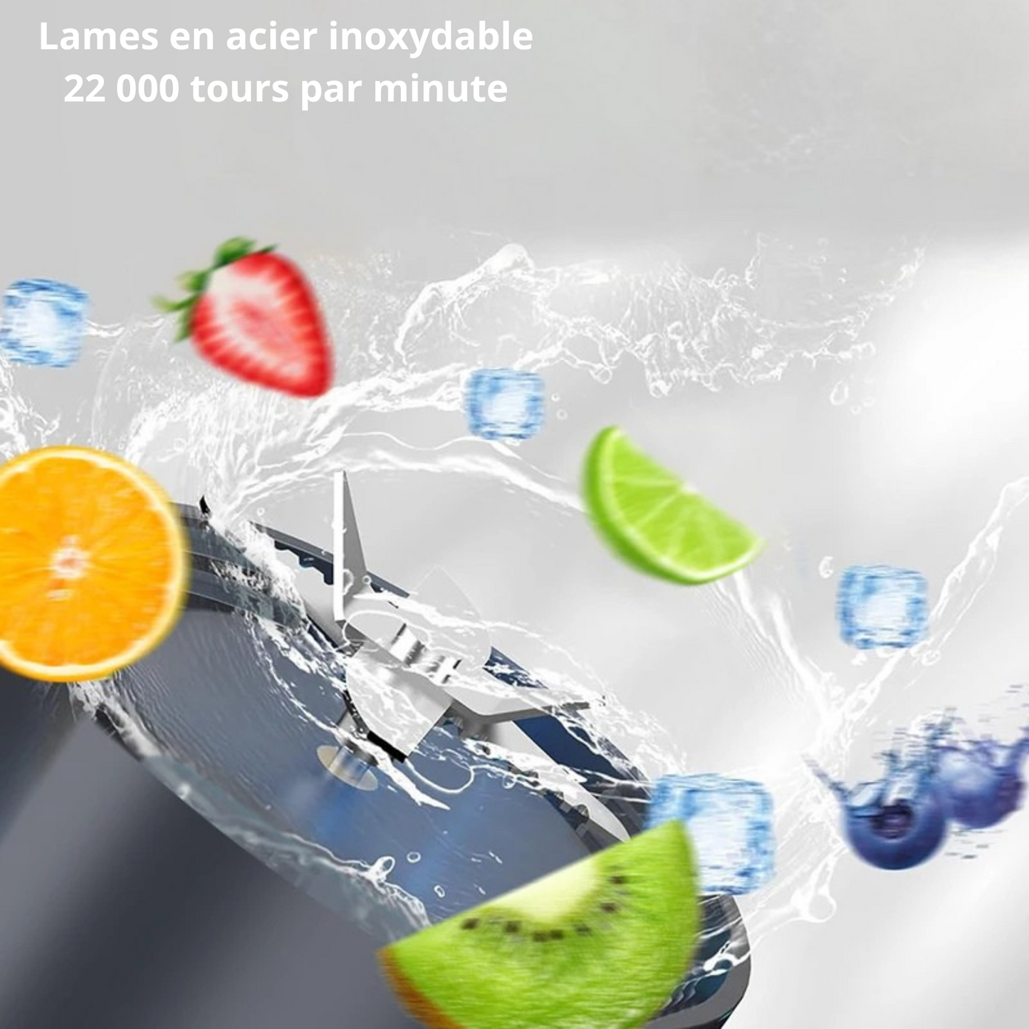 Mixeur portable multifonction 700ml avec verre amovible