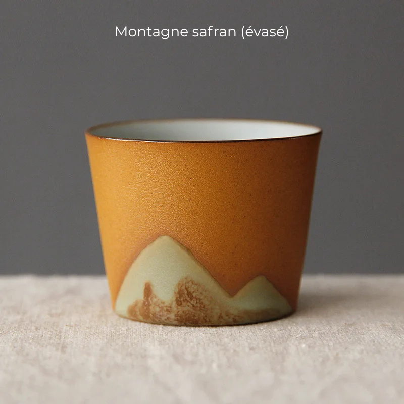 1 pce-Tasse “Montagnes Émaillées”  Mini Collection de Dégustation
