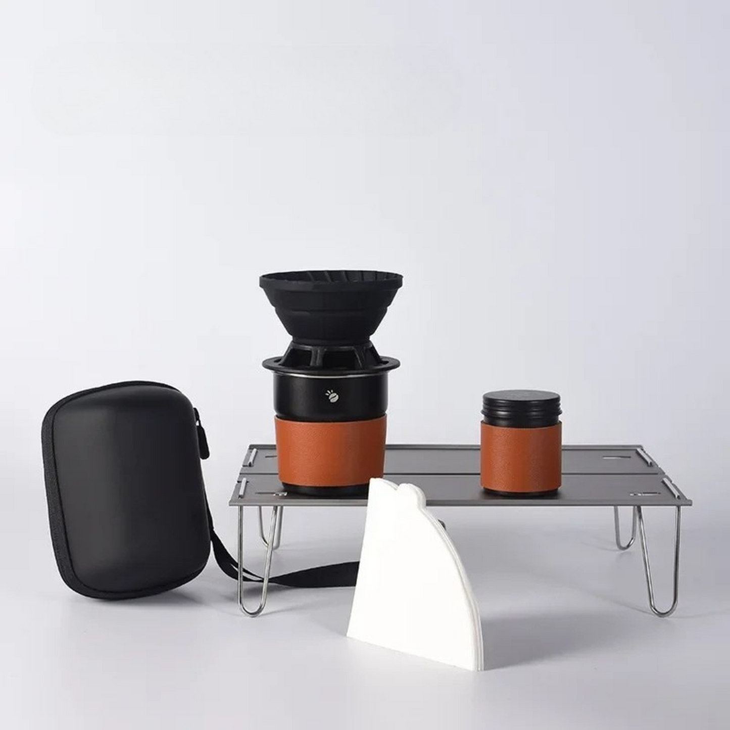 Set Café Nomade – kit de filtration avec mug isotherme, filtre silicone & pochette