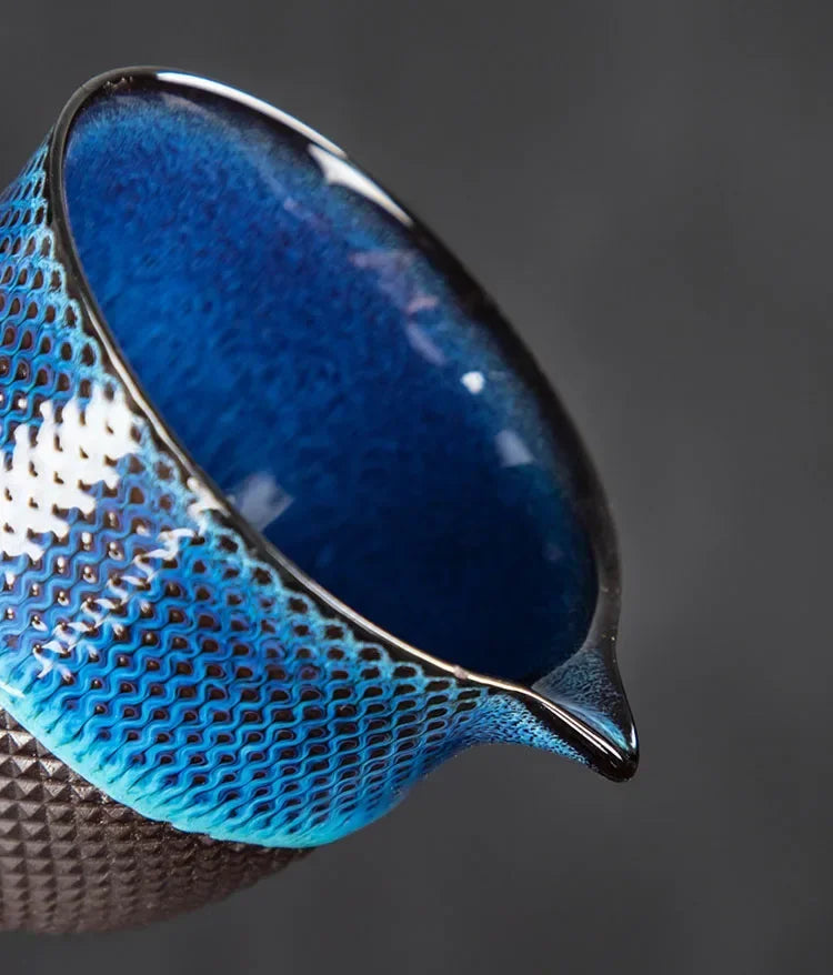 Set de thé nomade  –  Bol céleste & émail bleu nuit