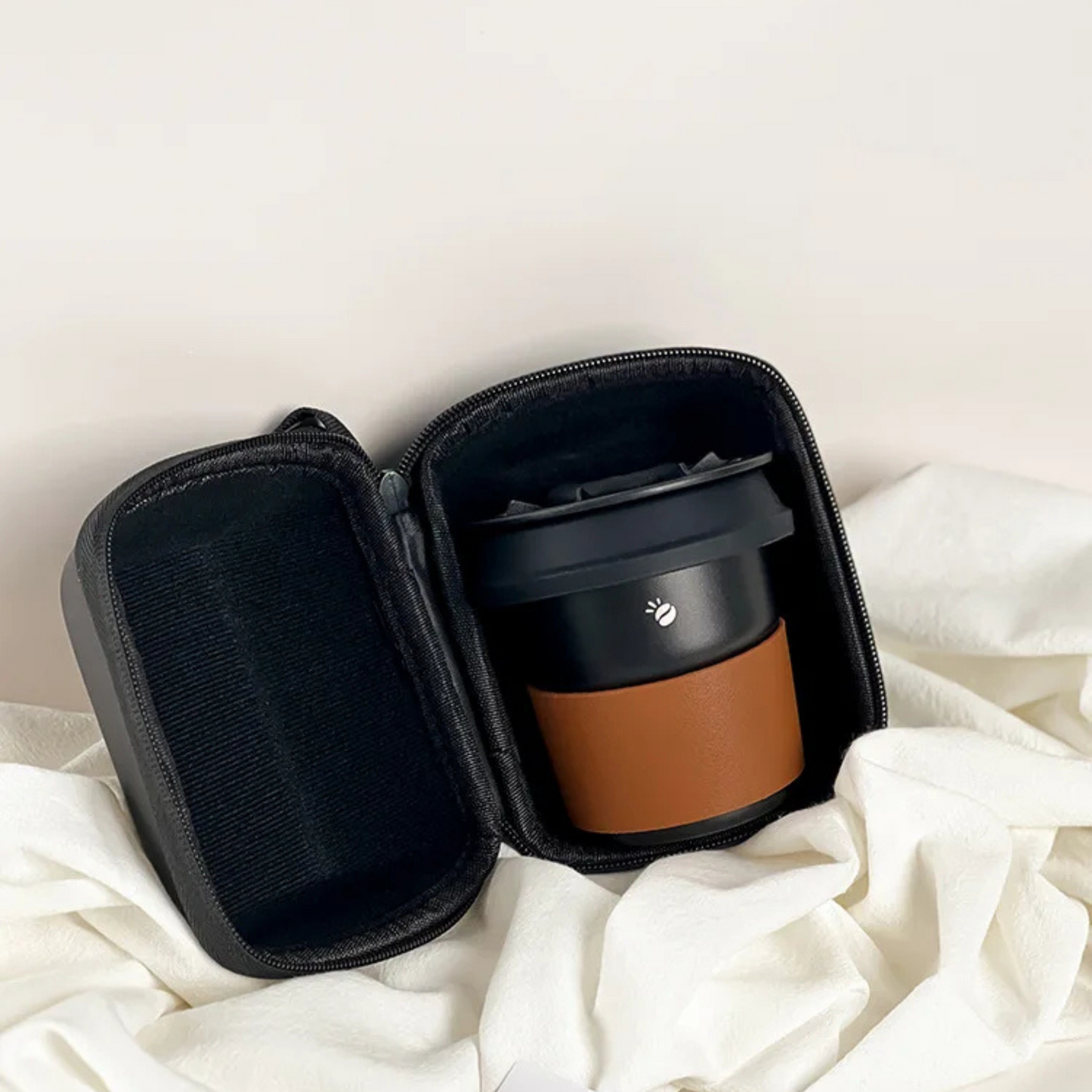 Set Café Nomade – kit de filtration avec mug isotherme, filtre silicone & pochette